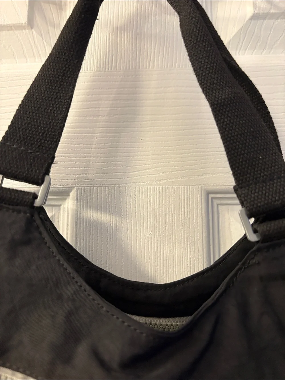 Harajuku Lovers Black Nylon shoulder Tote with Wide canvas Straps